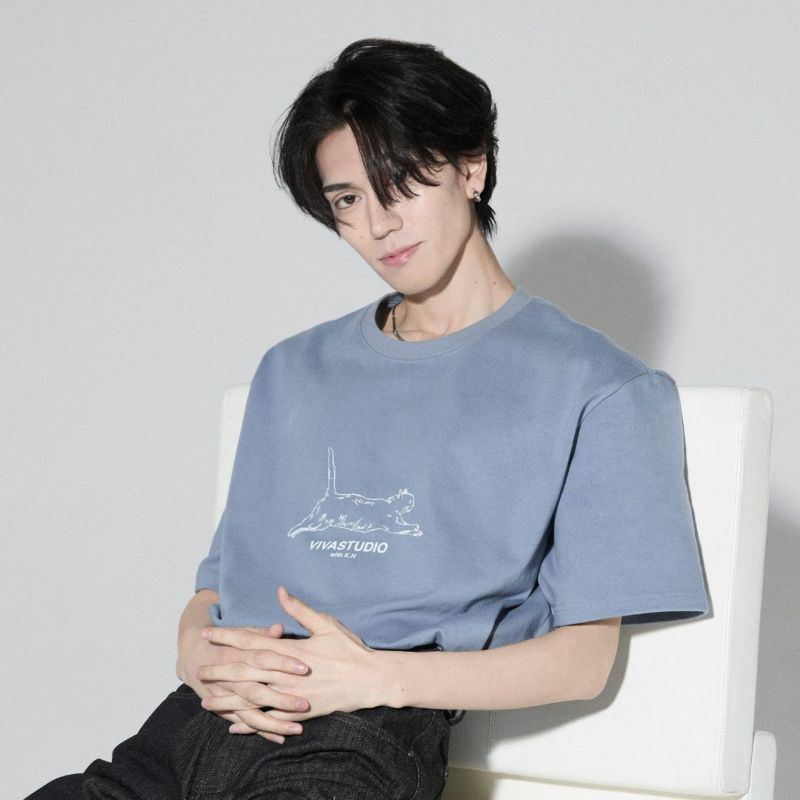 David Leaさん専用 FREE CAT T-SHIRT（BLUE） | VIVASTUDIO