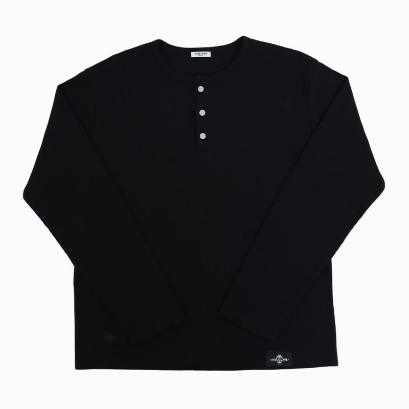 安楽亭店員VALLAD V.HENRY NECK L/S ブラック VALLAD V.HENRY NECK L/S ブラック iO着用 サーマルの通販 by
