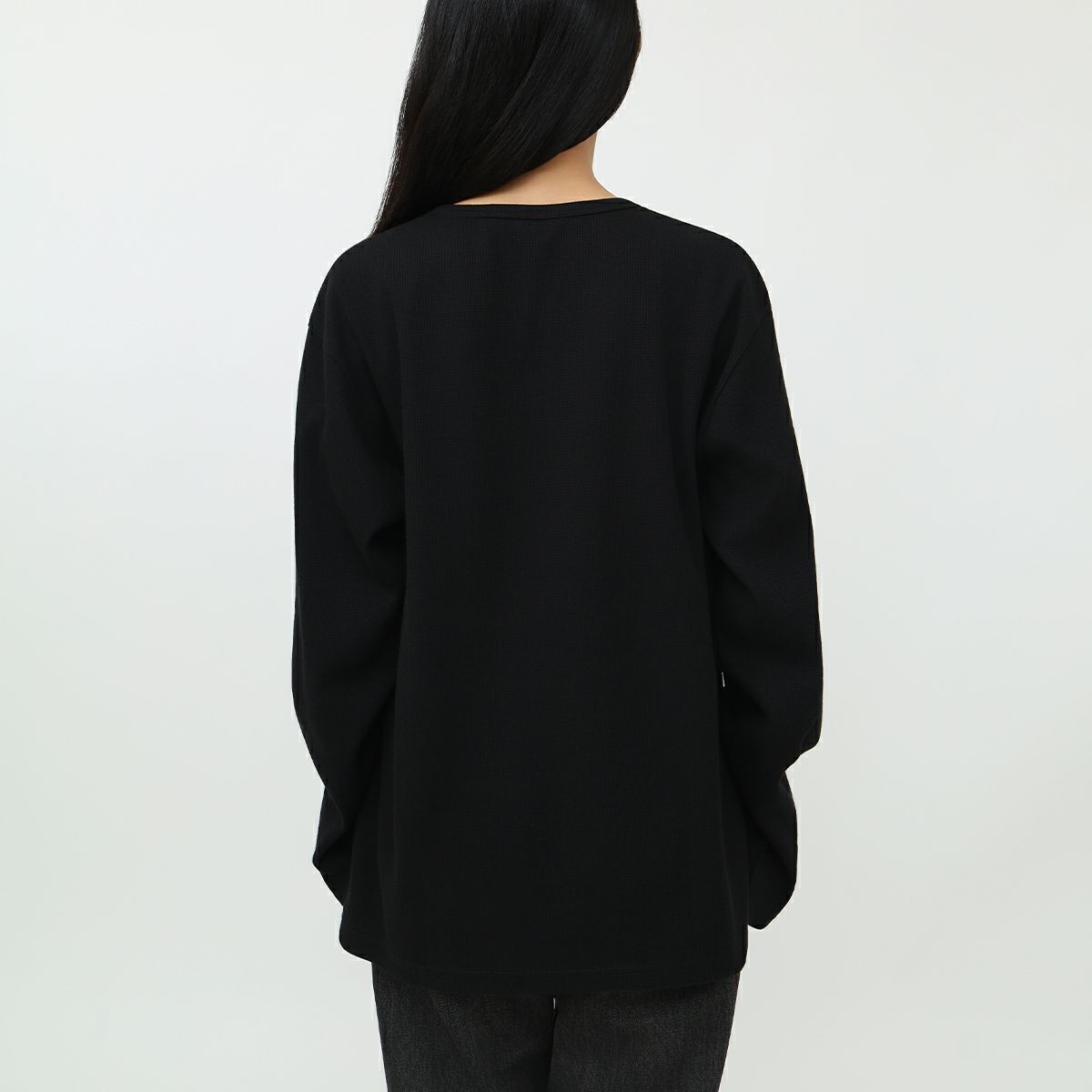 身長：157cm　着用サイズ：Lサイズ