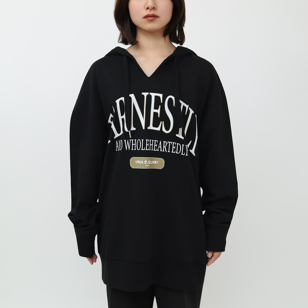 身長：160cm　着用サイズ：Lサイズ